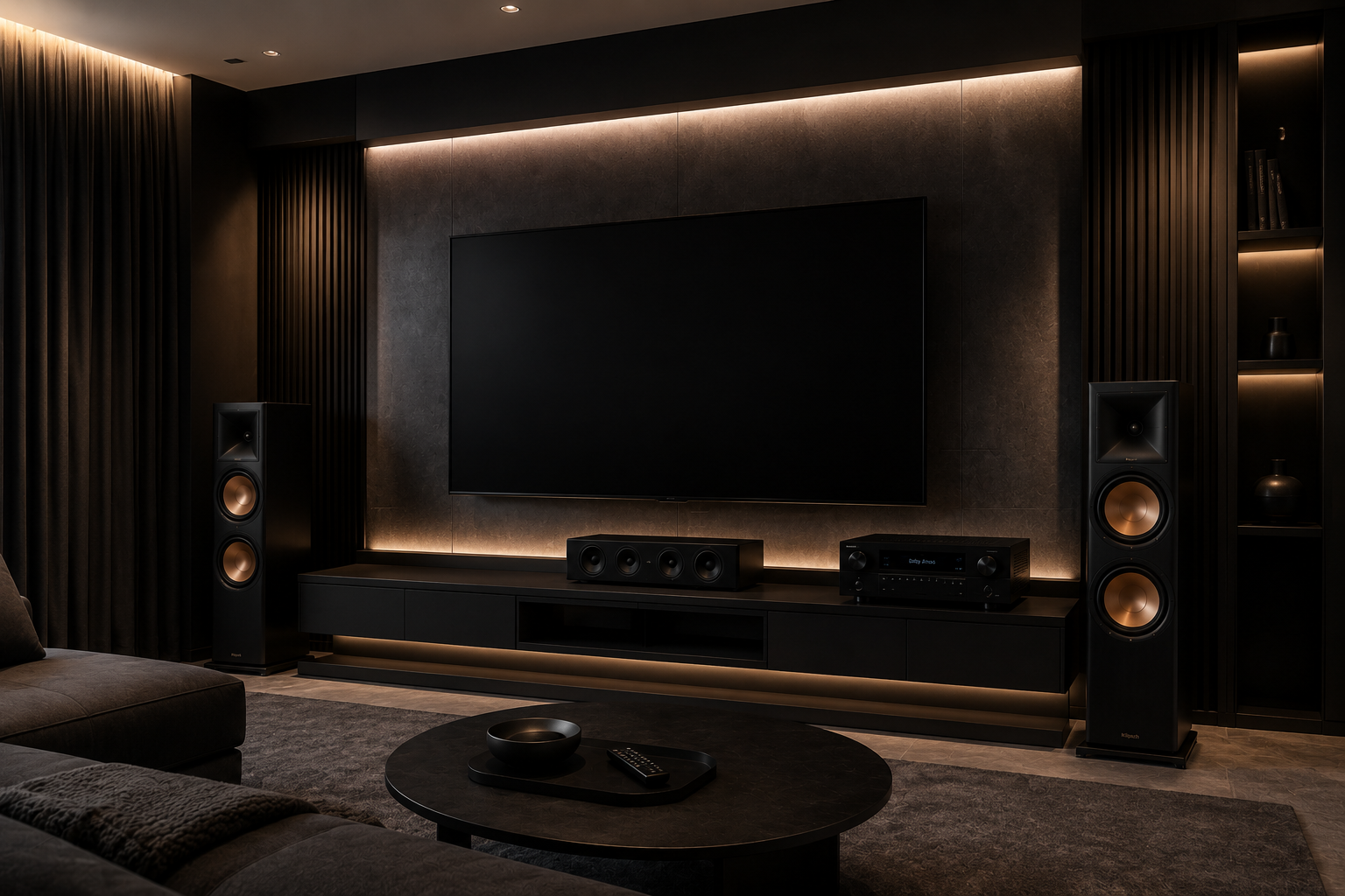 Sistema de audio y video integrado en un espacio residencial